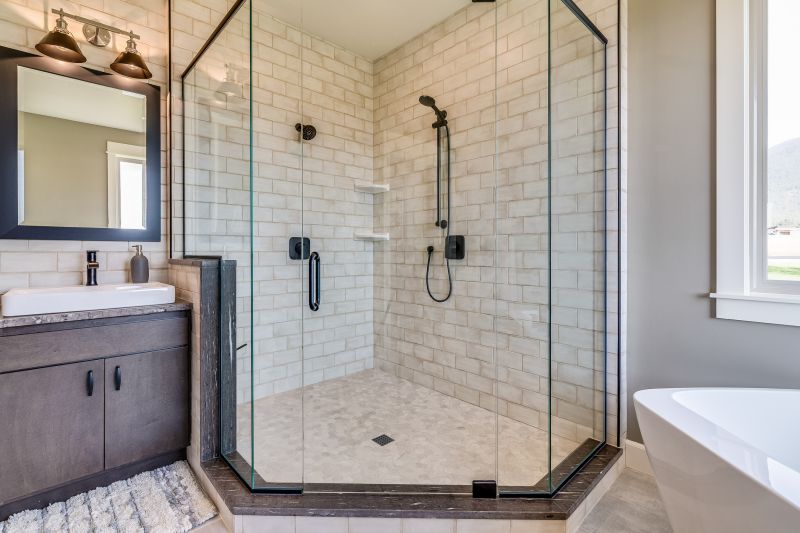 Modern Bathroom with Glass Enclosure